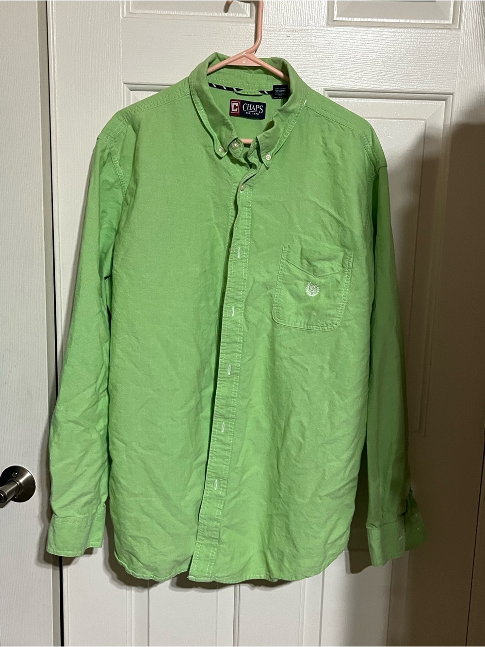 Chaps Men’s Button-Down Shirt - Bright Green
16-04